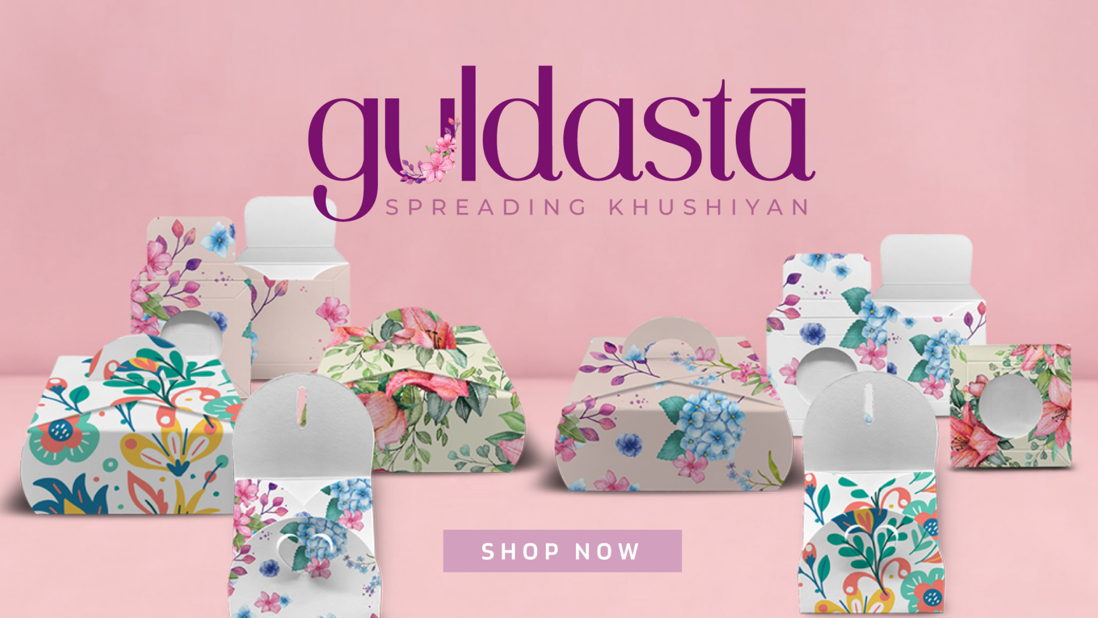 Guldasta Collection - Floral Range Of Boxes