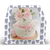 Cake Box with Wide Window - 10x10x8 Inches - Paisley Print