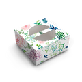 Cake Box for 0.5kg - 7x7x4inch - Floral