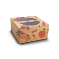 Cake Box for 0.5kg - 7x7x4inch - FloralKraft