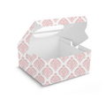 Cake Box for 0.5kg - 7x7x4inch - Pink Ornamental