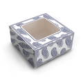 Cake Box for 1kg - 9x9x6" - Paisley Print